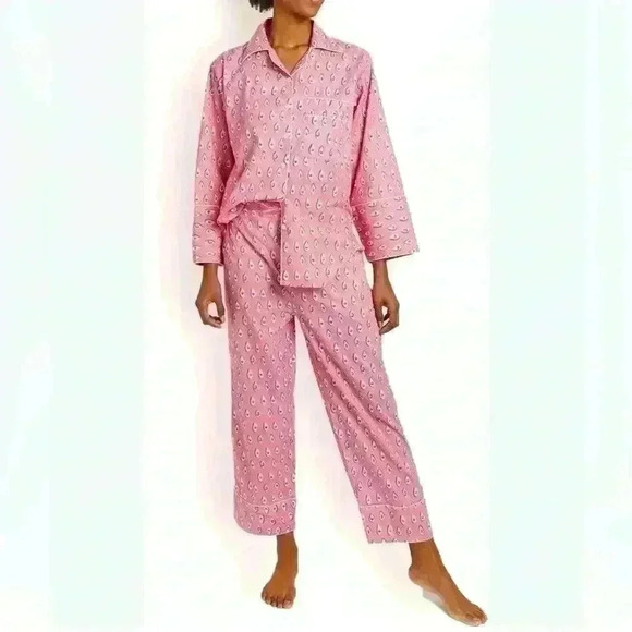 LUZ GARMENTS sleepy eyes pj set NWT size small s pink blue - Picture 1 of 8